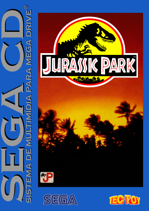 Jurassic Park (Spain) Sega CD Game Cover